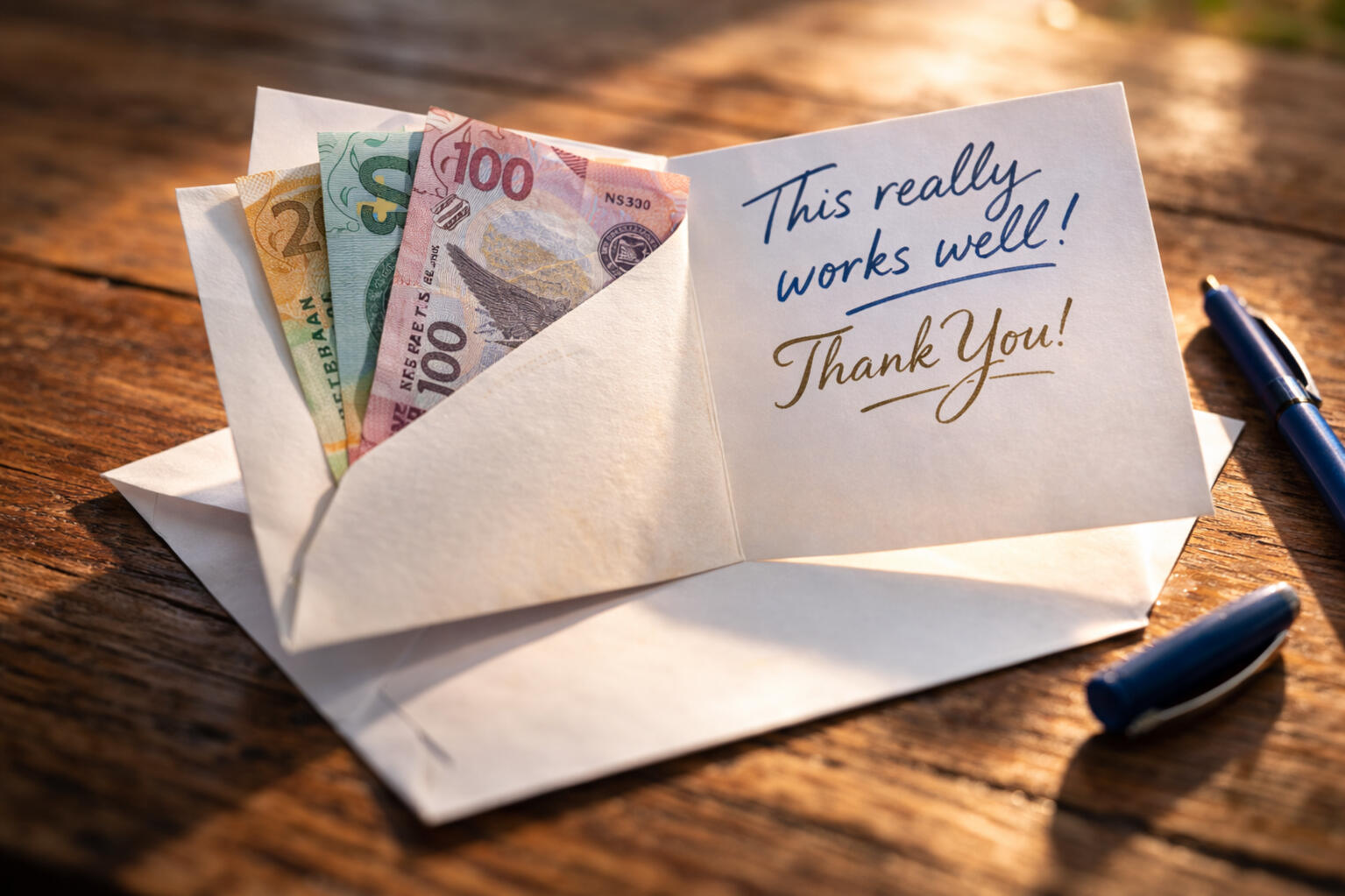 Envelope with money symbolizing the financial return from improving business systems and workflows